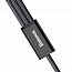 Кабель USB - Lightning, MicroUSB, Type-C 1,2 м 3A плетеный Baseus Rapid черный