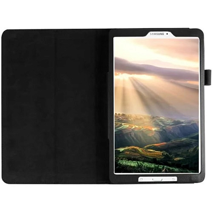 Чехол для Samsung Galaxy Tab E 9.6 T560, T561 кожаный NOVA-01 черный