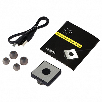 Наушники беспроводные Bluetooth Remax RB-S3 вакуумные с микрофоном черные