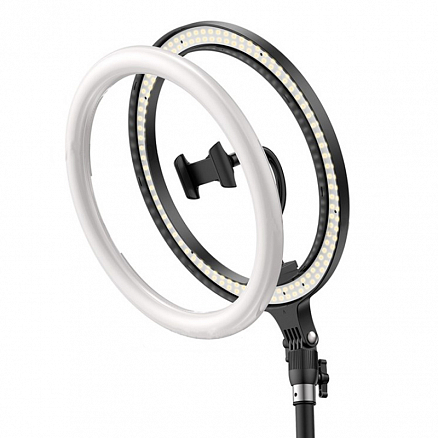 Кольцевая лампа диаметром 30 см со штативом высотой 60-200 см Baseus Live Stream черная