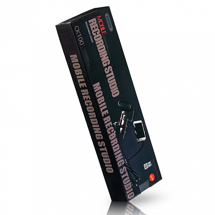 Стойка-держатель (пантограф) для микрофона с поп-фильтром Remax CK-100 черная