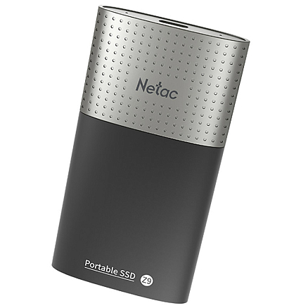 Внешний SSD накопитель Netac Z9 128GB Type-C USB 3.2 Gen2 черно-серебристый