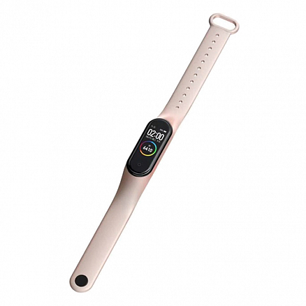 Сменный браслет для Xiaomi Mi Band 3 и Mi Band 4 силиконовый Nova New Style розовое золото