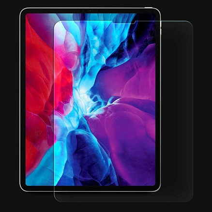 Защитное стекло для iPad Pro 12.9 2020, 2021 на экран противоударное Spigen Glas.TR Slim прозрачное 