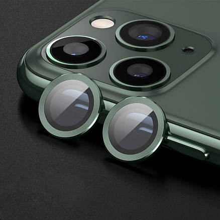 Защитное стекло на камеру для iPhone 12 Mini Remax Creation зеленое 2 шт.