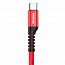 Кабель Type-C - USB 2.0 для зарядки 1 м 2А плетеный витой Baseus Fish Eye красный