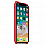 Чехол для iPhone X, XS силиконовый красный