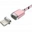 Кабель USB - Lightning для зарядки iPhone 1 м 2.4А магнитный Baseus Insnap розовое золото