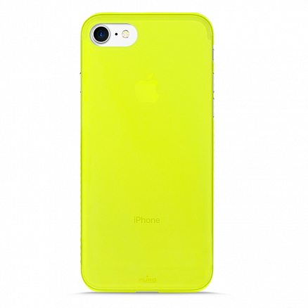 Чехол для iPhone 7, 8 силиконовый Puro Ultra Slim 0,3 мм кислотно-желтый