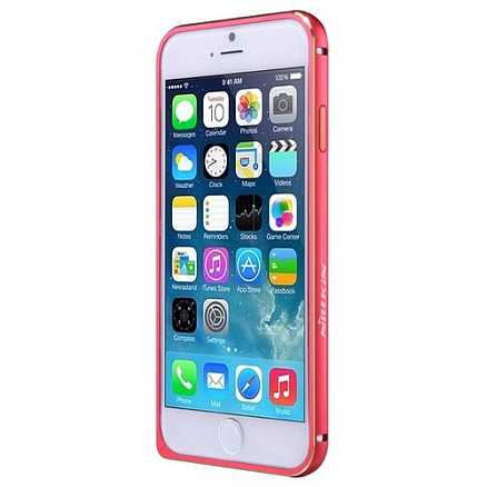 Чехол для iPhone 6, 6S бампер алюминиевый Gothic Nillkin красный