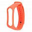 Сменный браслет для Xiaomi Mi Band 3 и Mi Band 4 силиконовый оранжевый