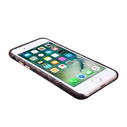 Чехол для iPhone 7, 8 кожаный на заднюю крышку Nillkin Oger коричневый