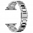 Ремешок-браслет для Apple Watch 38 и 40 мм металлический Spigen SGP Modern Fit серебристый