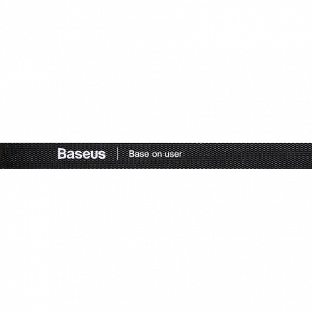 Органайзер кабеля стяжка на липучке Baseus рулон 3 метра черный