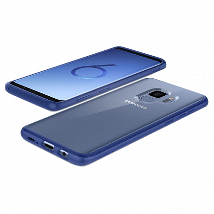 Чехол для Samsung Galaxy S9 гибридный Spigen SGP Ultra Hybrid прозрачно-синий