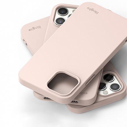 Чехол для iPhone 12, 12 Pro гелевый ультратонкий Ringke Air S розовый