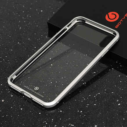 Чехол для iPhone XS Max магнитный Magnetic Shield серебристый