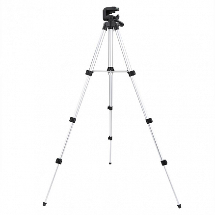 Штатив для фотоаппарата с уровнем Tefeng TF-3110 высота 100 см серебристый