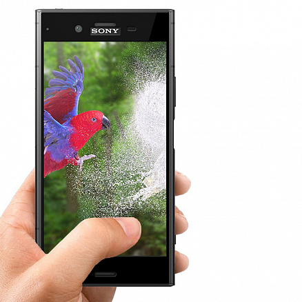 Защитное стекло для Sony Xperia XZ1 на весь экран противоударное Lito-2 3D Curved черное