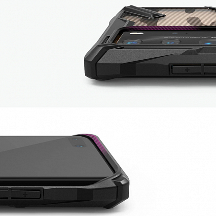 Чехол для Huawei P40 Pro гибридный Ringke Fusion X Design Camo черный