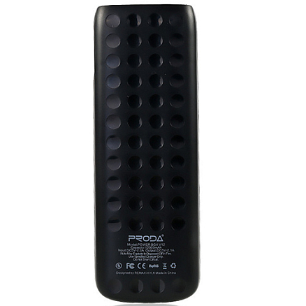 Внешний аккумулятор Remax Proda Lovely 12000мАч (ток 2.1А) черный