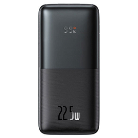 Внешний аккумулятор Baseus Bipow Pro Digital с дисплеем 20000мАч 5A (быстрая зарядка PD, QC 3.0, 22.5Вт) черный