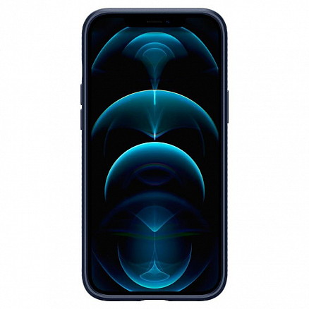 Чехол для iPhone 12 Pro Max гелевый Spigen SGP Liquid Air темно-синий