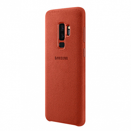 Чехол для Samsung Galaxy S9+ оригинальный Alcantara Cover EF-XG965AREG красный
