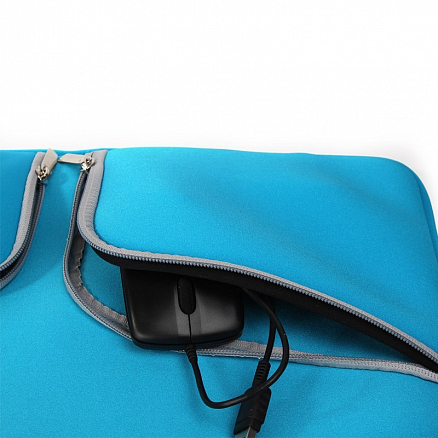 Сумка для ноутбука до 13 дюймов неопреновая с ручками GreenGo NPR5 голубая
