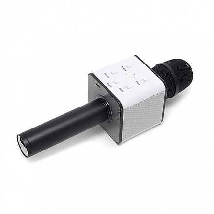 Микрофон беспроводной для караоке с динамиком и USB для флешки Forever BS-101 черный