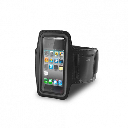Чехол универсальный для телефона до 6 дюймов спортивный наручный GreenGo Premium черный