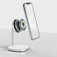 Беспроводная магнитная зарядка MagSafe для iPhone 15W Baseus Swan белая