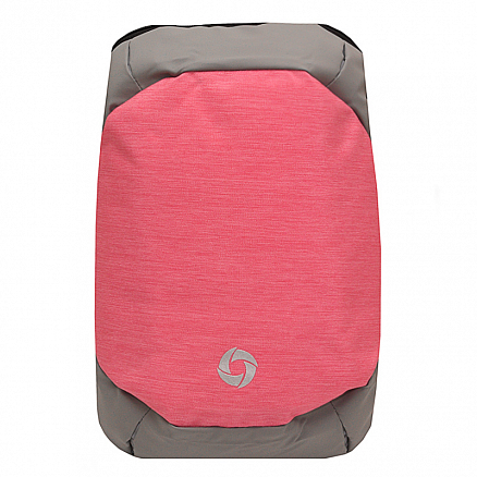 Рюкзак однолямочный Ozuko 8947 антивор серо-розовый