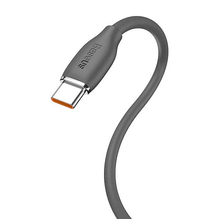 Кабель USB - Type-C для зарядки 1,2 м 100W Baseus Jelly Liquid черный