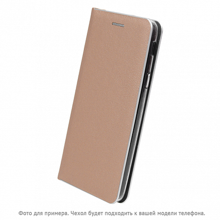 Чехол для Samsung Galaxy J6 кожаный - книжка GreenGo Smart Venus золотистый