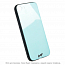 Чехол для iPhone X, XS гибридный Beeyo Glass голубой
