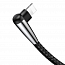 Кабель USB - Lightning для зарядки iPhone 1 м 2.4А плетеный с угловым штекером Baseus Sharp-bird черный