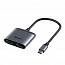 Хаб (разветвитель) Type-C - 2 х HDMI 4K, Type-C PD Baseus Enjoy серый