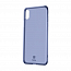Чехол для iPhone X, XS ультратонкий мягкий Baseus Simple прозрачный синий
