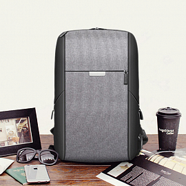 Рюкзак WiWU OnePack с отделением для ноутбука до 15,6 дюйма и USB портом серый