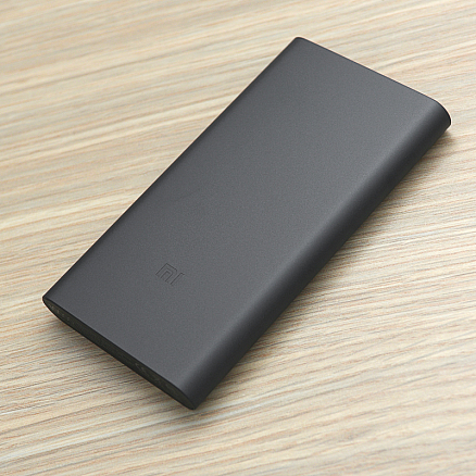 Внешний аккумулятор Xiaomi Mi Power Bank 2 PLM02ZM 10000мАч (ток 2.4А, быстрая зарядка QC 2.0) черный