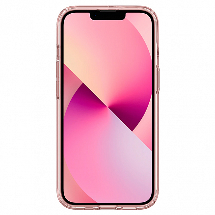 Чехол для iPhone 13 гибридный Spigen Ultra Hybrid прозрачно-розовый