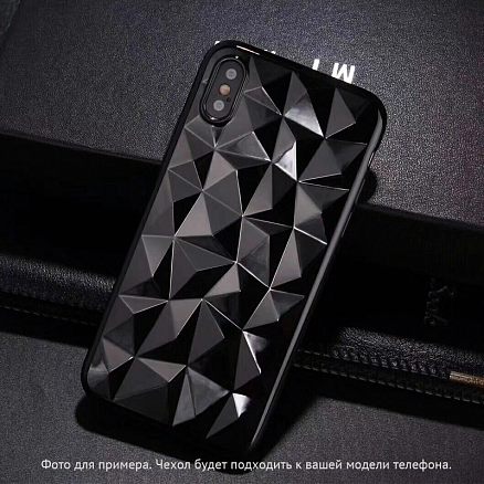 Чехол для iPhone 6, 6S гелевый GreenGo Geometric черный