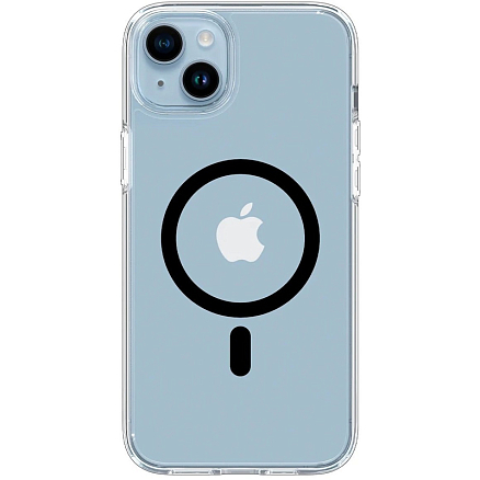 Чехол для iPhone 14 гибридный Spigen Ultra Hybrid MagSafe прозрачно-черный