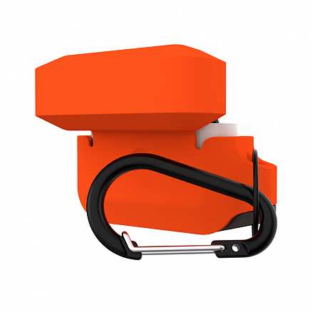 Чехол для наушников AirPods Pro силиконовый водонепроницаемый Urban Armor Gear UAG оранжево-черный