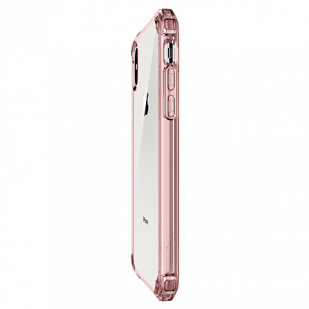 Чехол для iPhone X, XS гибридный Spigen SGP Crystal Shell прозрачно-розовый