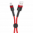 Кабель USB - Lightning для зарядки iPhone 0,25 м 2.1А XO NB117 красный