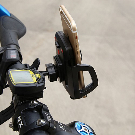 Велосипедный держатель для телефона на руль Baseus Wind черный