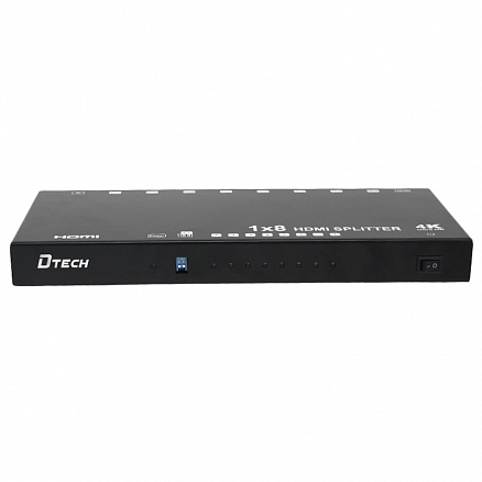 HDMI Splitter (разветвитель) на 8 портов 4Kx2K (1 HDMI вход на 8 HDMI выходов) версия 2.0 Dtech DT-6548