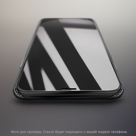 Защитное стекло для Samsung Galaxy A41 на весь экран противоударное Mocoll Storm 2.5D черное